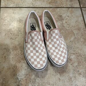 Vans - Classic Slip-On Checkerboard Shoe - Pink